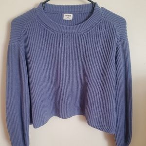 Crop periwinkle sweater